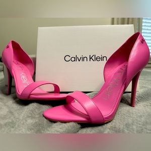 Calvin Klein Pink Stilettos open toe